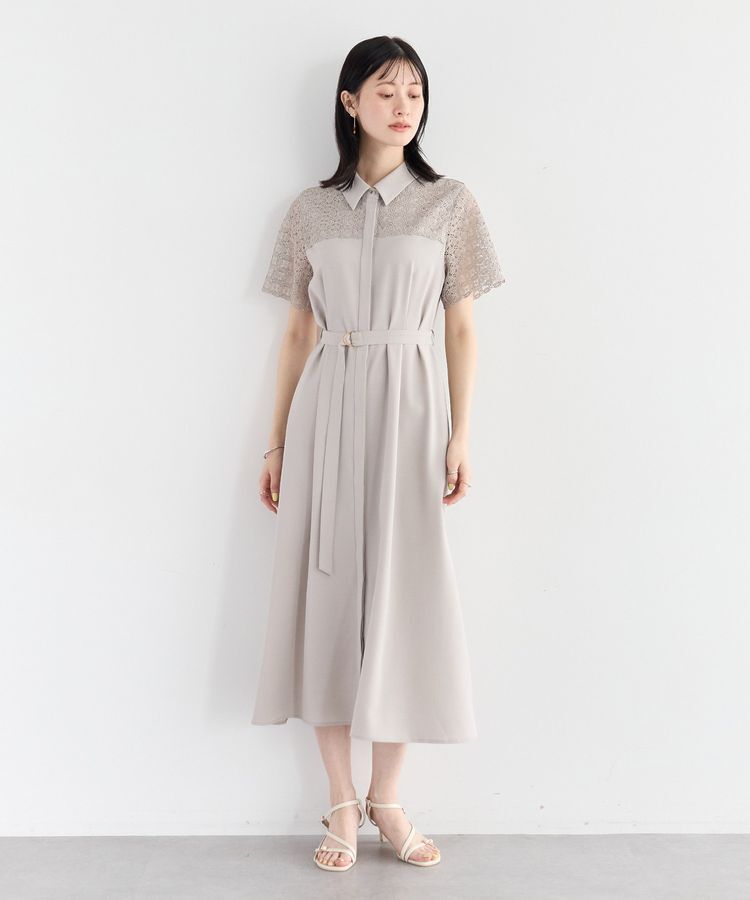YECCA VECCA「レース切替ワンピース」|ワンピース|