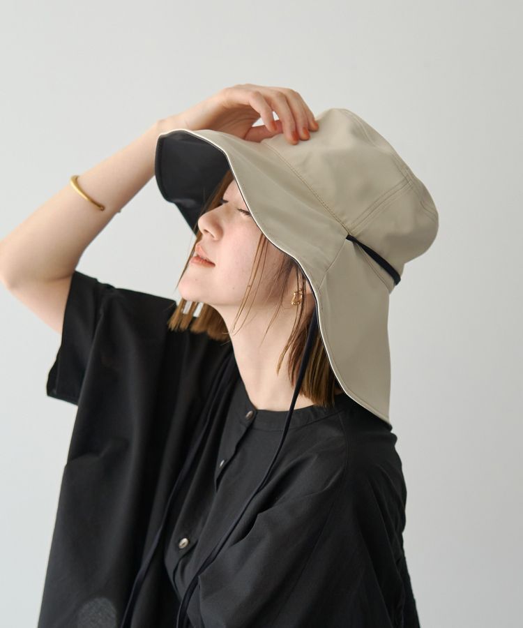 YECCA VECCA「【Wpc.】UVカット接触冷感つば広ハット」|その他|Beige