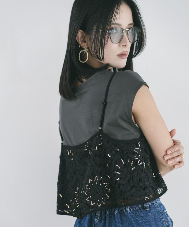 YECCA VECCA「【尾崎紗代子さん着用】<<UVカット>> メタルMIXボストンアイウェア」|その他|