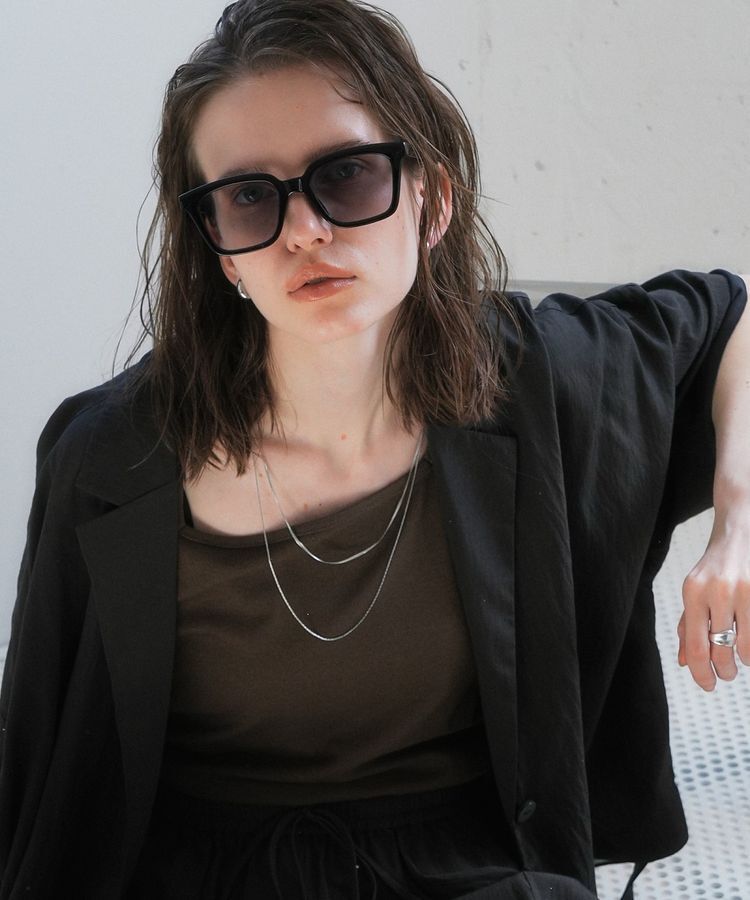 YECCA VECCA「<<UVカット>>スクエアウェリントンサングラス」|その他|