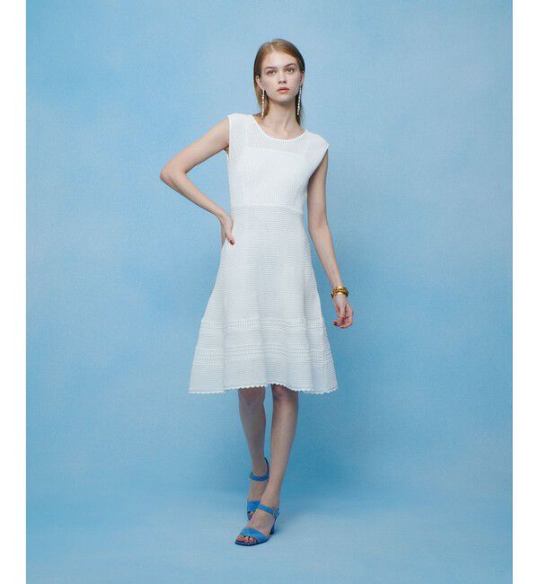 LOULOU WILLOUGHBY「【LOULOU WILLOUGHBY】メッシュクロッシェミニワンピース」|ワンピース|