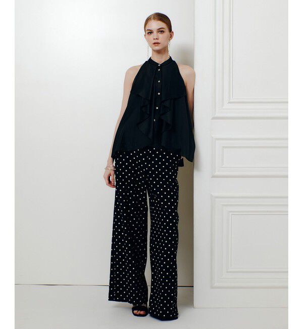 LOULOU WILLOUGHBY「【LOULOU WILLOUGHBY】ラッフルレイヤーアメスリブラウス」|シャツ・ブラウス|