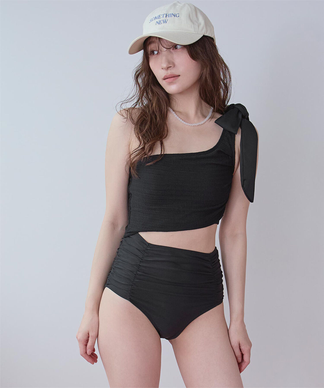 SEA DRESS「ワンショルダーカットアウトワンピース」|ビキニ|