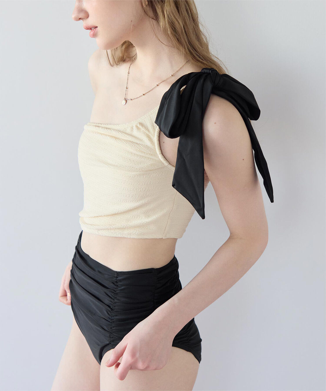 SEA DRESS「ワンショルダーカットアウトワンピース」|ビキニ|