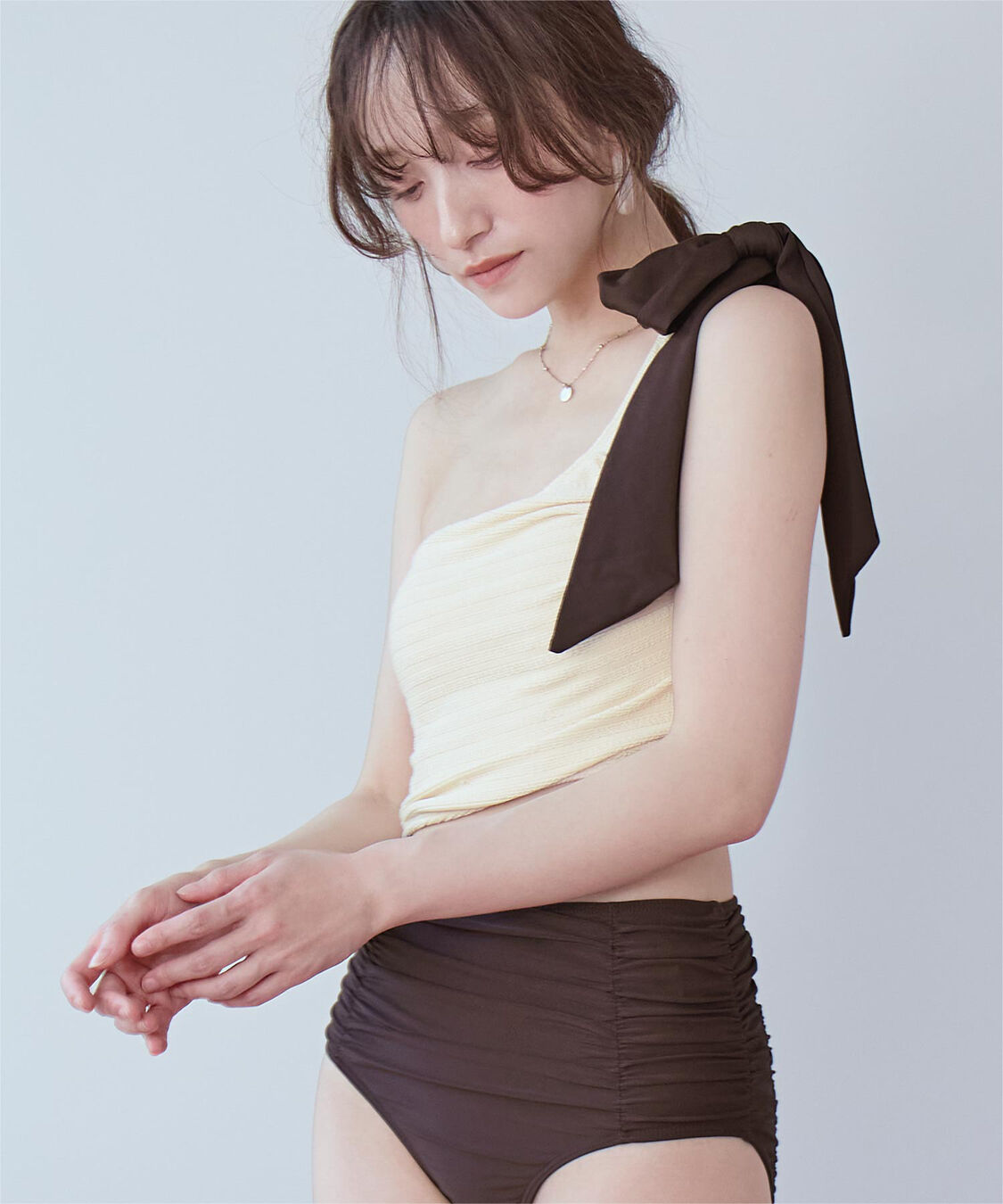 SEA DRESS「ワンショルダーカットアウトワンピース」|ビキニ|