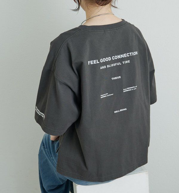  「【F&B】オーガニックコットン混ロゴTシャツ」|Tシャツ・カットソー|