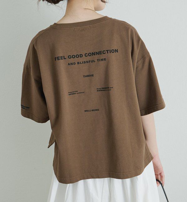  「【F&B】オーガニックコットン混ロゴTシャツ」|Tシャツ・カットソー|