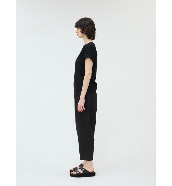 mizuiro ind「mizuiro ind フリルスリーブクルーネックプルオーバー」|Tシャツ・カットソー|