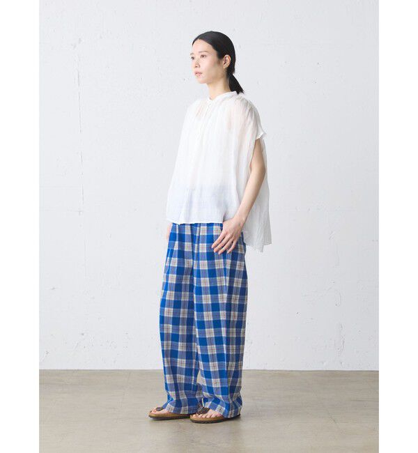 MidiUmi「MidiUmi ストレートイージーチェックパンツ」|その他|