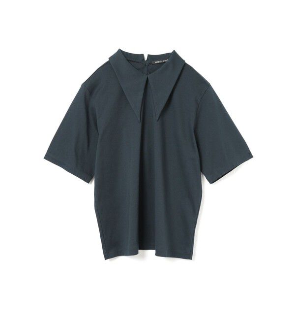 mizuiro ind「mizuiro ind ロングカラーTシャツ」|Tシャツ・カットソー|ネイビー