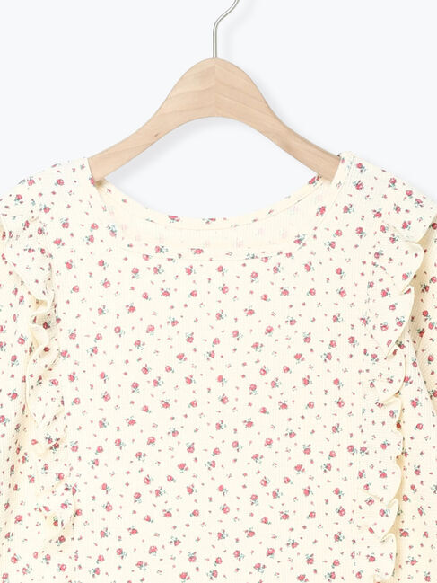 Samansa Mos2「柄アソートワッフル前後2WAYカットソー」|Tシャツ・カットソー|