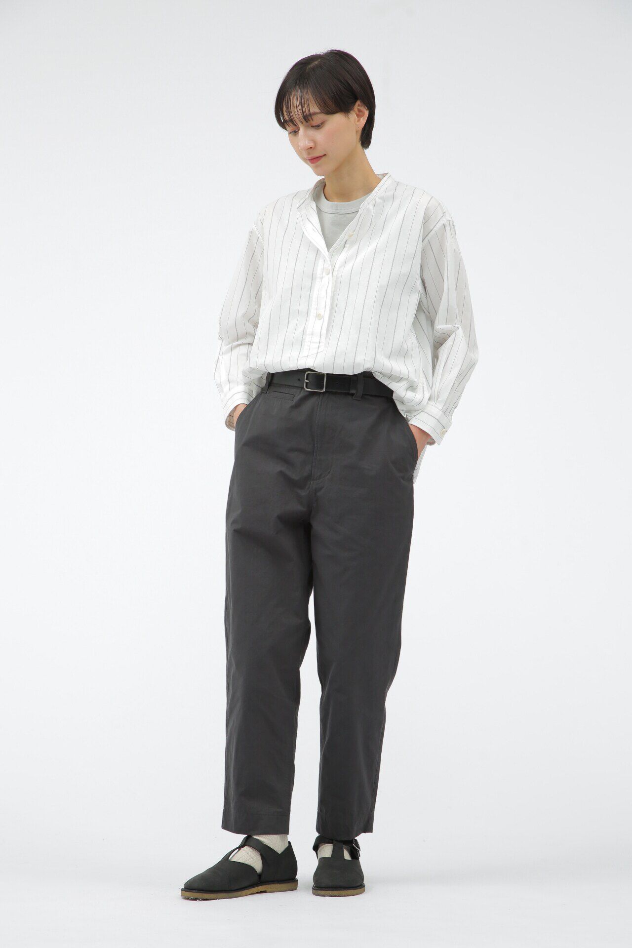 MHL.「GRAPHIC COTTON STRIPE」|シャツ・ブラウス|