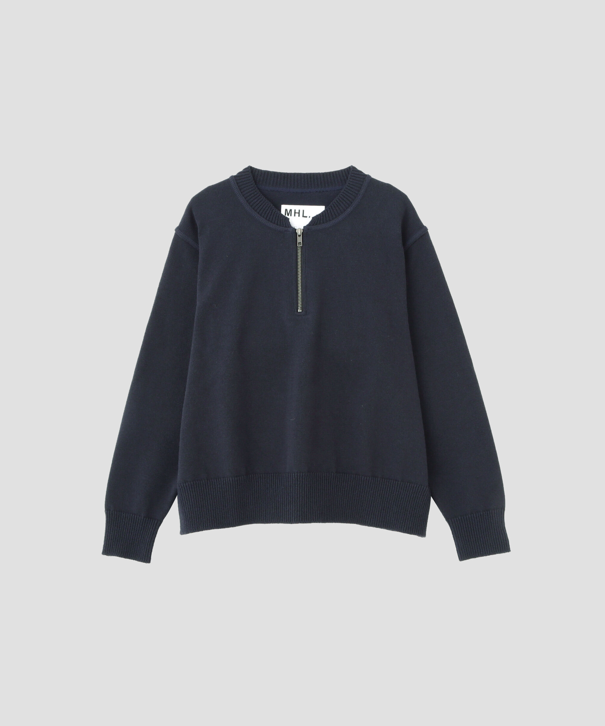 MHL.「DENSE ECO PLATED COTTON KNITWEAR」|ニット・セーター|