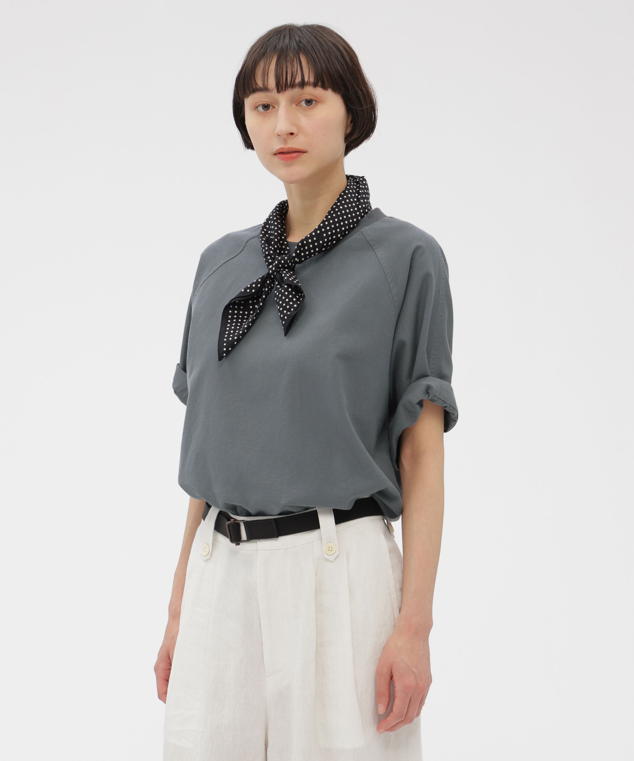MHL.「WASHED OUT COTTON LINEN SHIRT」|シャツ・ブラウス|MID BLUE3