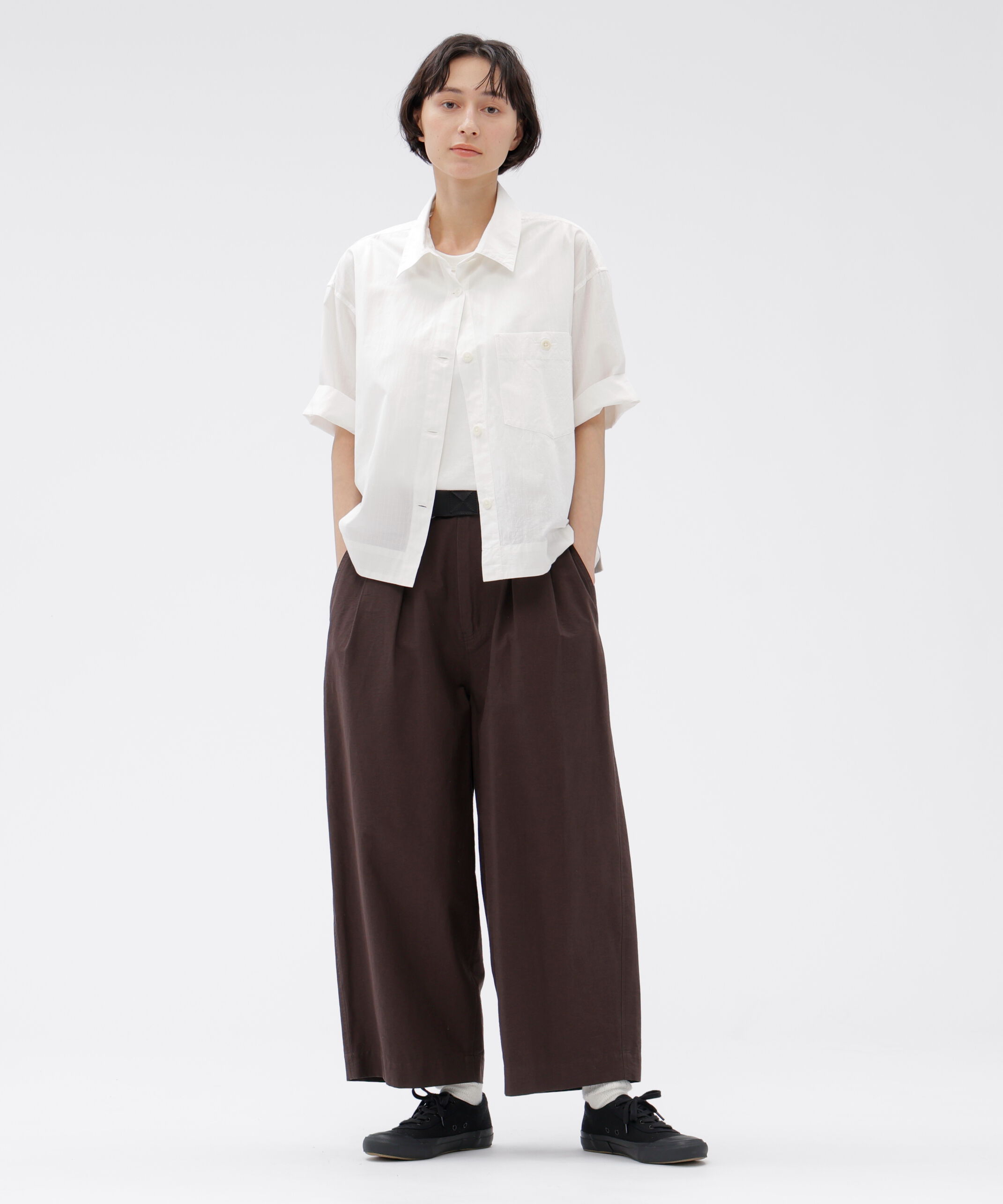 MHL.「LIGHTWEIGHT COTTON NYLON TWILL TROUSERS」|その他|DARK WINE1
