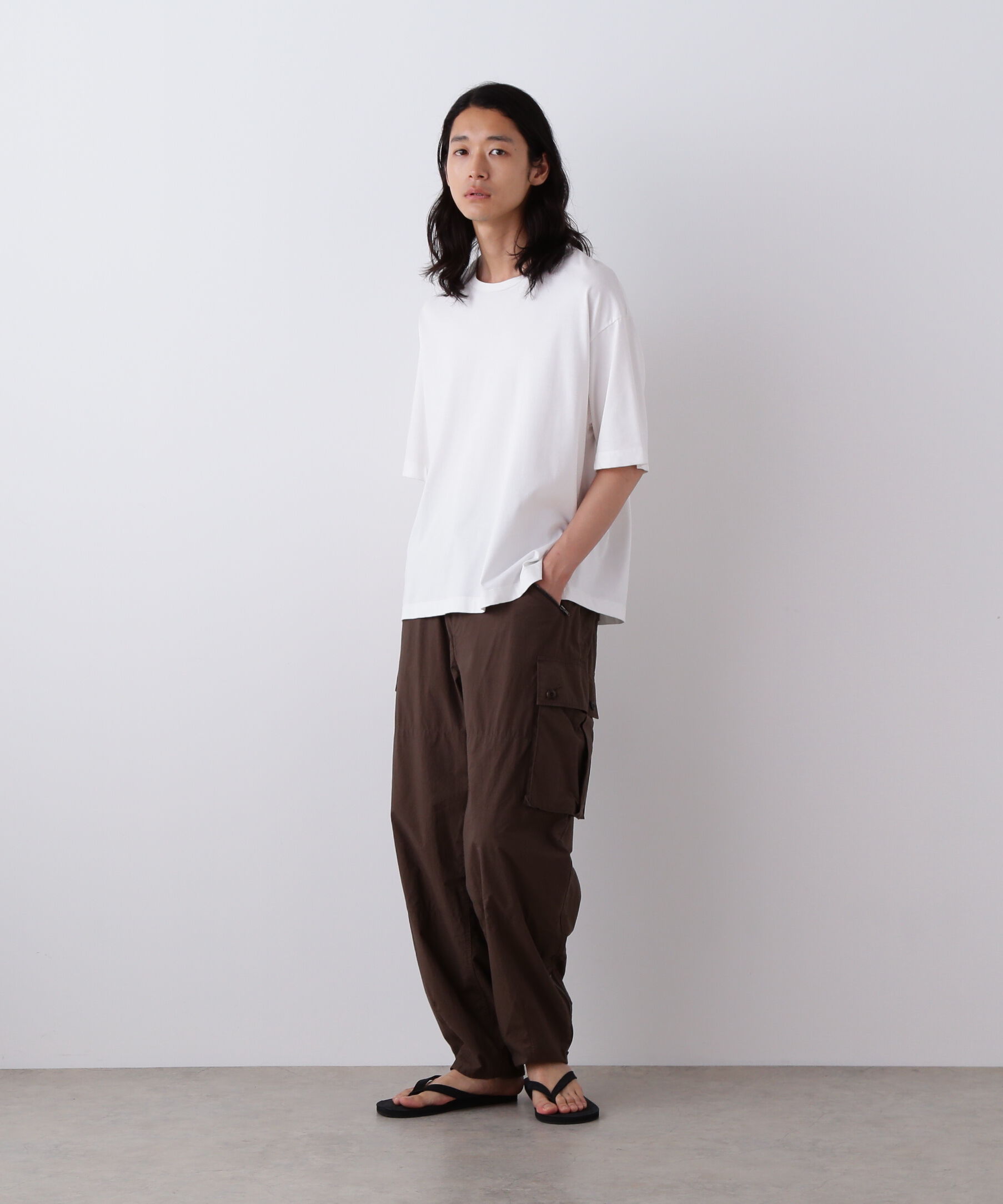 YLEVE 「YLEVE / HIGH DENSITY TYPEWRITER COTTON CARGO PANTS」|その他|ブラウン
