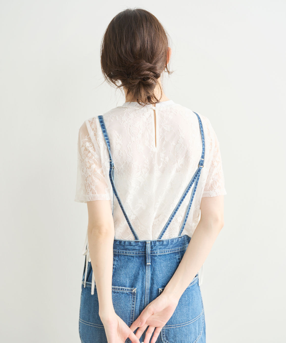 COCO DEAL「《COCO DEAL/Lee》ストレートスリムデニムサロペット」|オールインワン|