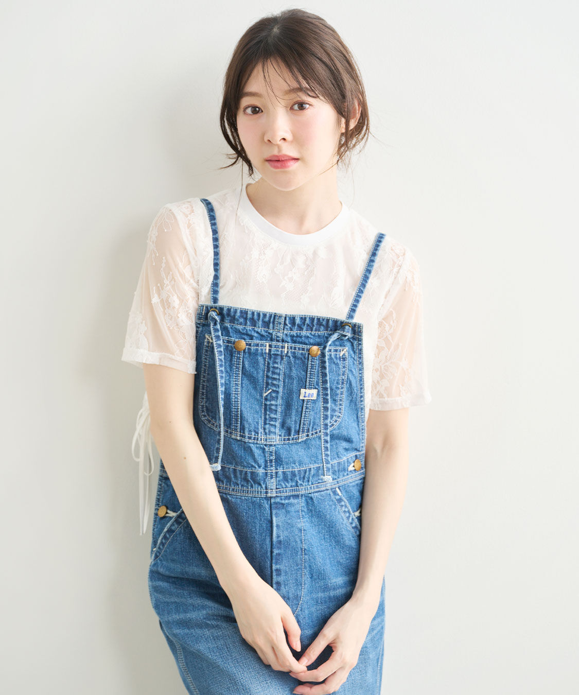 COCO DEAL「《COCO DEAL/Lee》ストレートスリムデニムサロペット」|オールインワン|