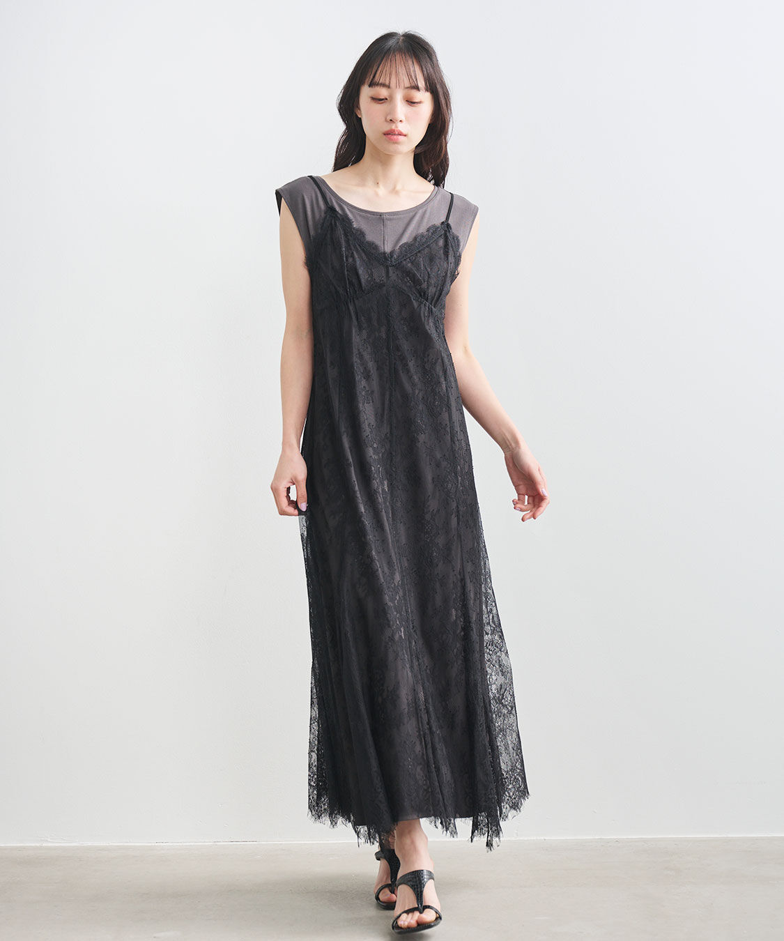 COCO DEAL「レースキャミワンピース&times;カットソーワンピース」|ワンピース|