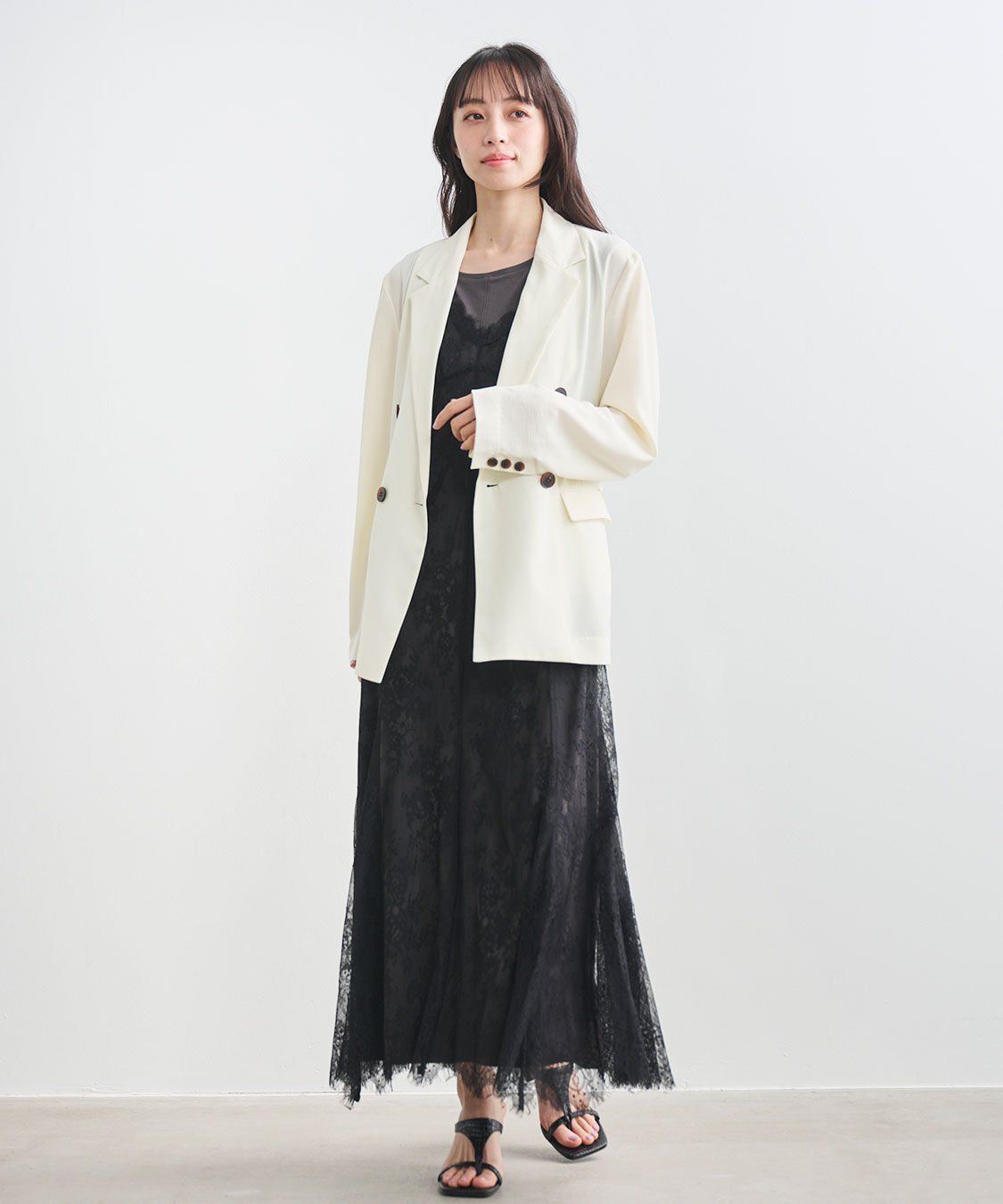 COCO DEAL「レースキャミワンピース&times;カットソーワンピース」|ワンピース|