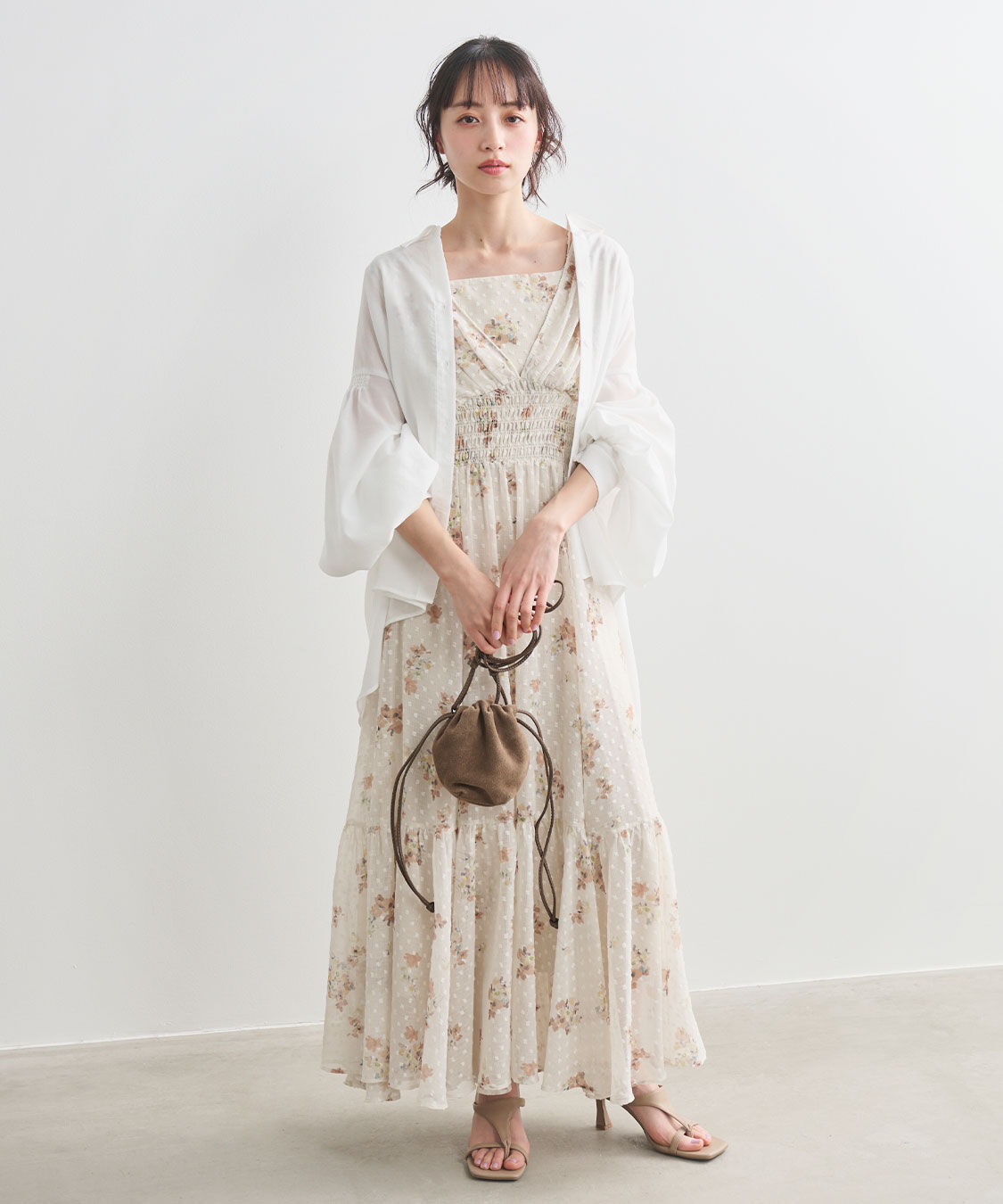 COCO DEAL「レイヤードプリントワンピース」|ワンピース|
