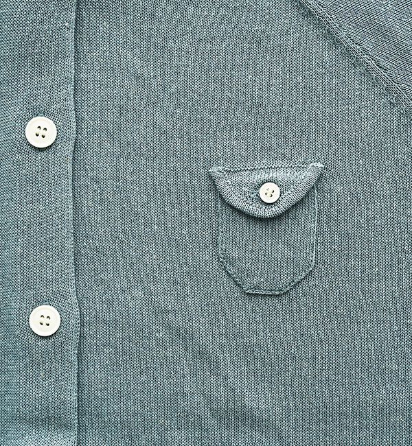 休日と詩「小さなポケットのカーディガン&ldquo;5分袖&rdquo;」|カーディガン|