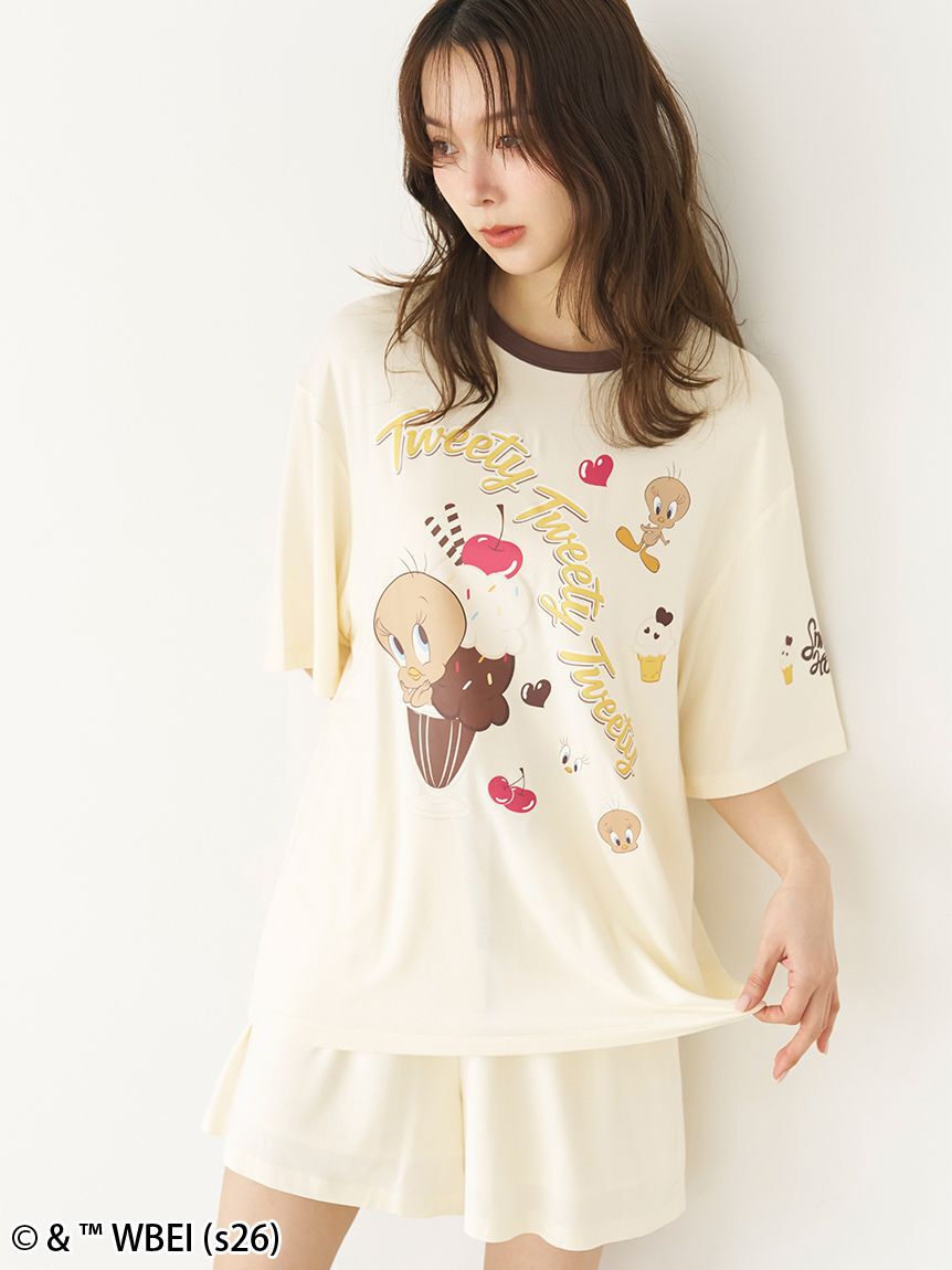 SNIDEL HOME「【Tweety】【接触冷感】カットセットアップ」|ルームウェア|