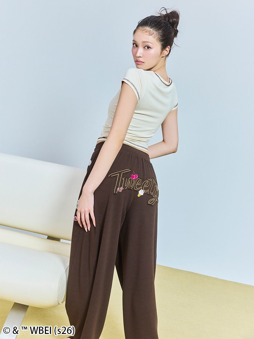 SNIDEL HOME「【Tweety】スウェットロングパンツ」|ルームウェア|