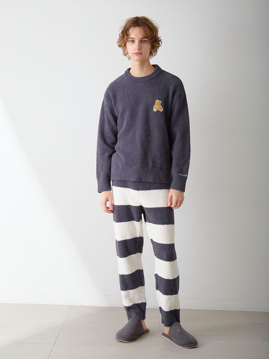 GELATO PIQUE HOMME「【ONLINE限定】【HOMME】ベビモコベアプルオーバー＆ロングパンツセット」|ルームウェア|