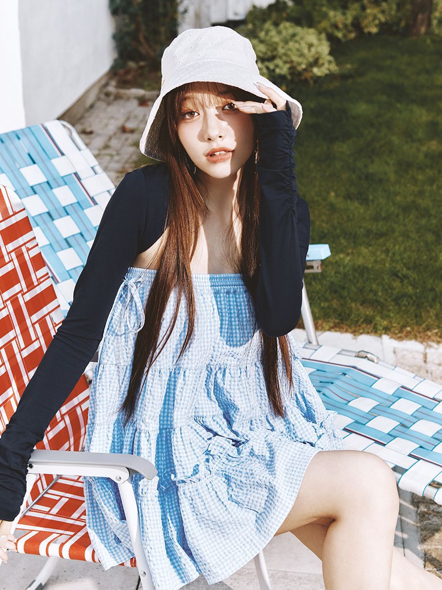 LILY BROWN「【UVカット】ショートボレロ」|Tシャツ・カットソー|NVY