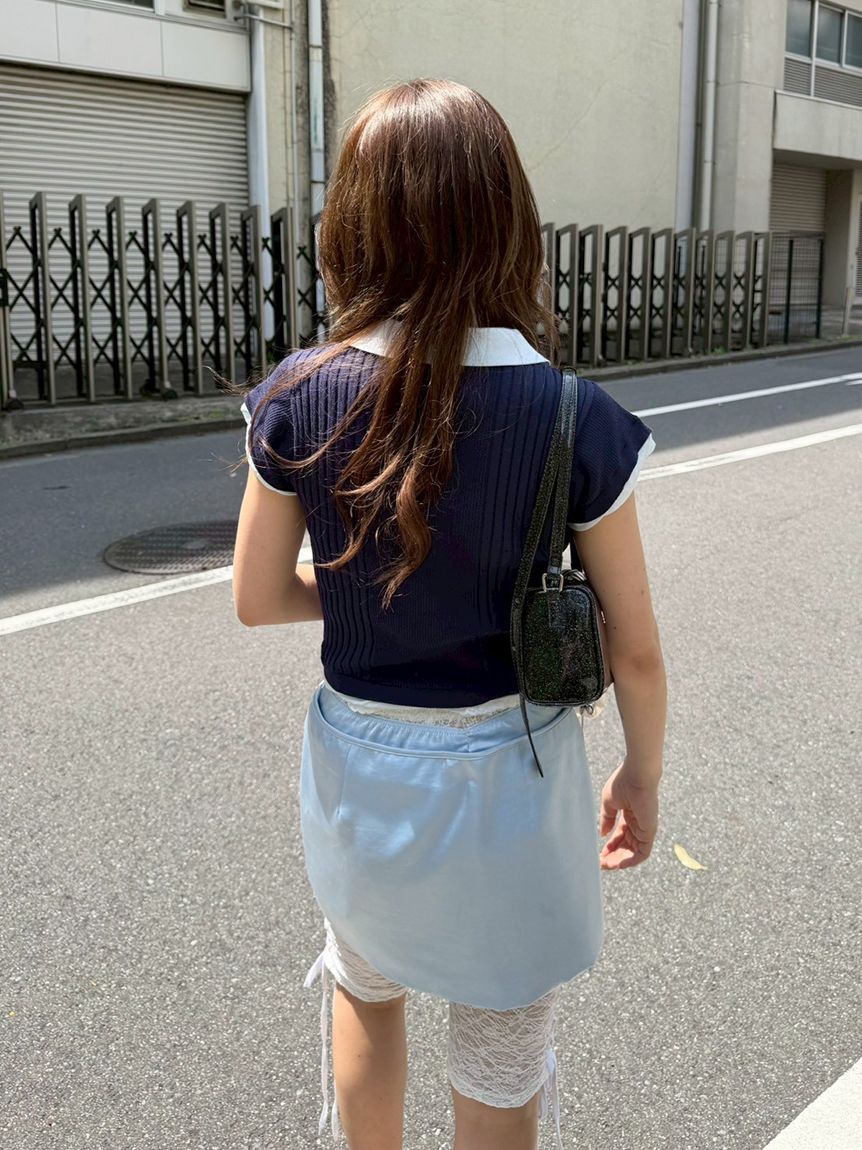 LILY BROWN「【限定カラー】レイヤードニットトップス」|ニット・セーター|