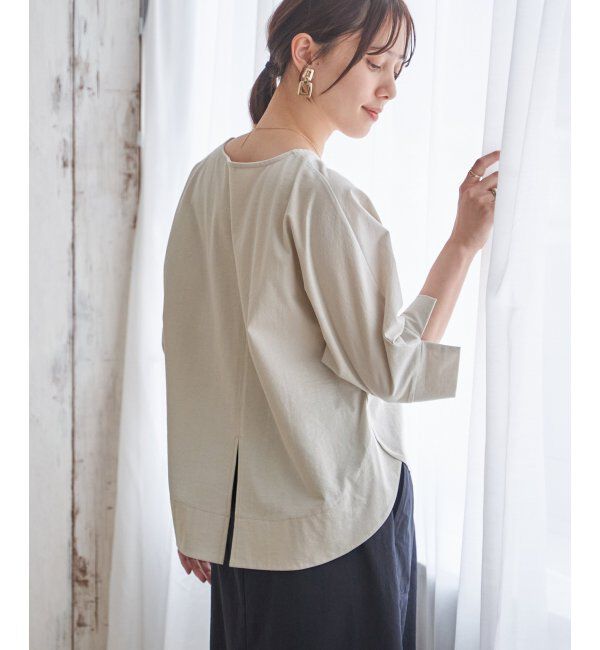 ikka「レイカンナシジバックスリットＰＯ」|Tシャツ・カットソー|ライトグレー