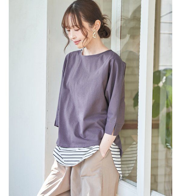 ikka「レイカンナシジバックスリットＰＯ」|Tシャツ・カットソー|コーヒー