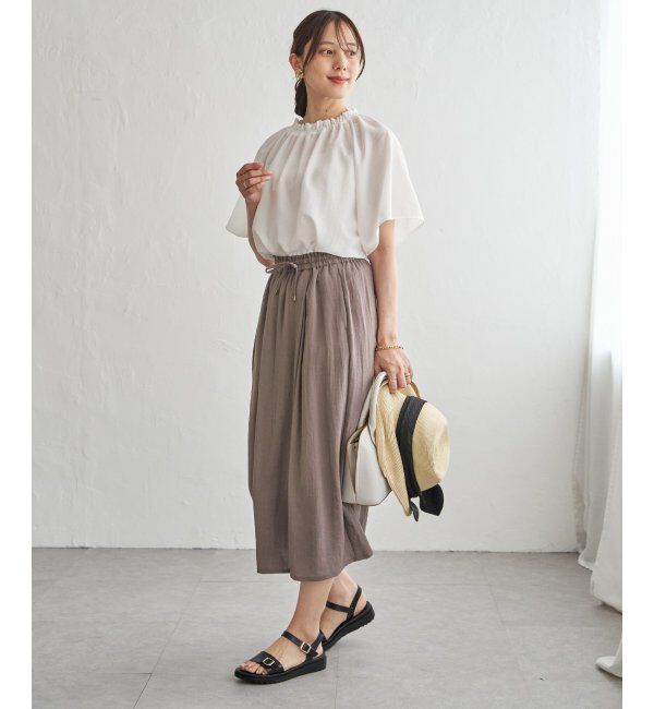 ikka「【接触冷感】スラブタックスカーチョ」|その他|