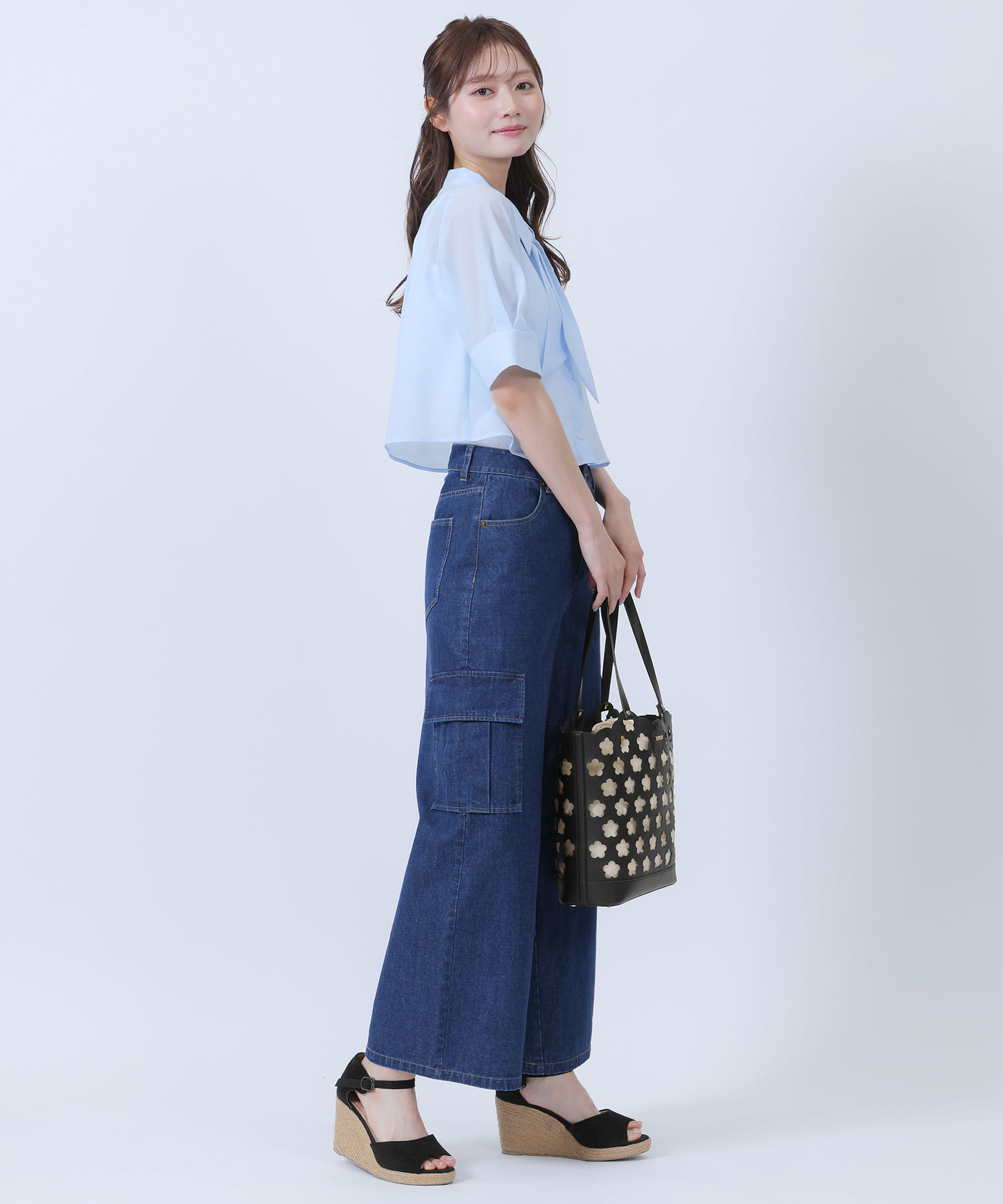 MARY QUANT「パンチングデイジートート」|トートバッグ|