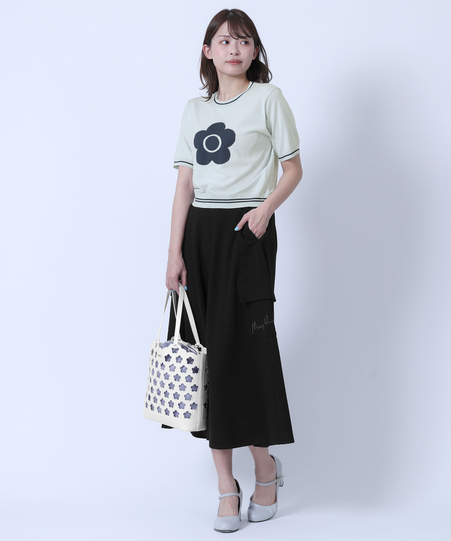 MARY QUANT「パンチングデイジートート」|トートバッグ|