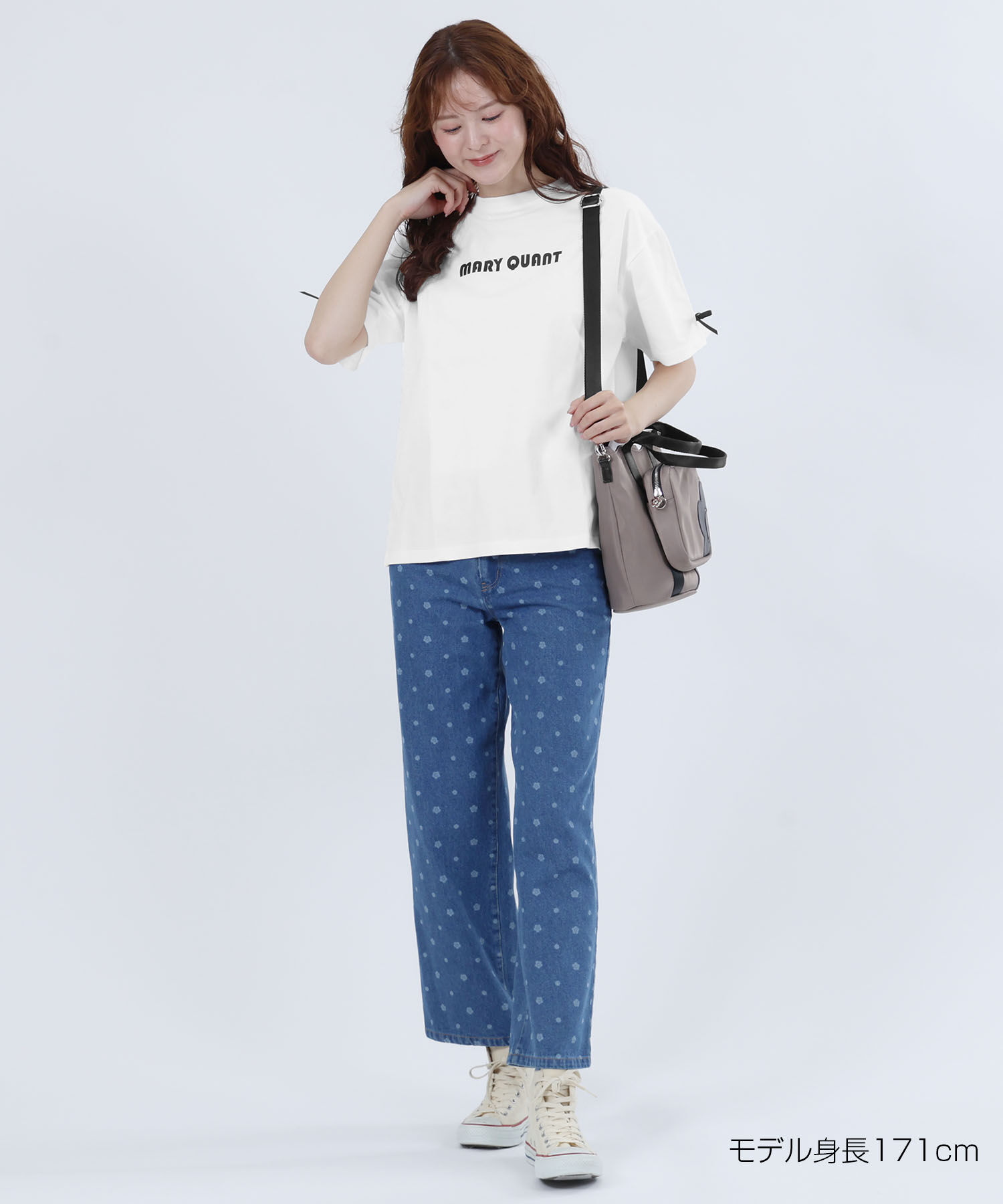 MARY QUANT「リボンロゴビッグ Tシャツ」|Tシャツ・カットソー|