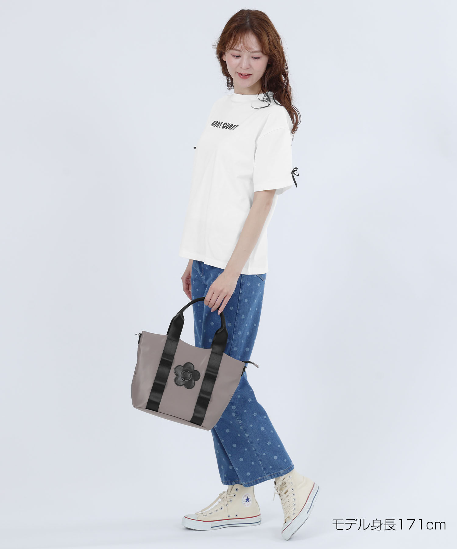 MARY QUANT「リボンロゴビッグ Tシャツ」|Tシャツ・カットソー|