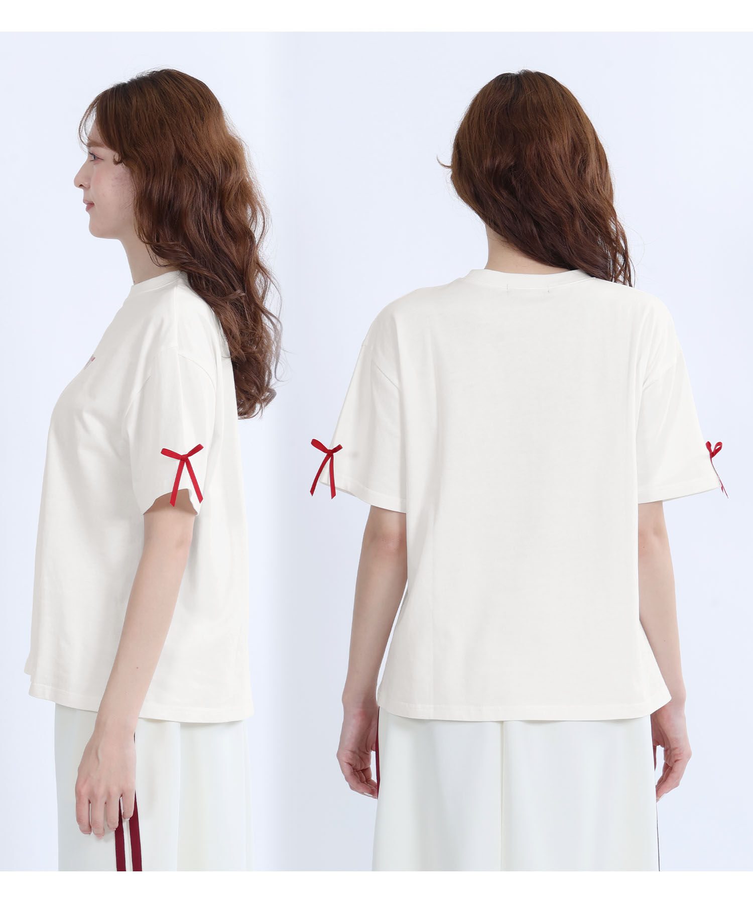 MARY QUANT「リボンロゴビッグ Tシャツ」|Tシャツ・カットソー|