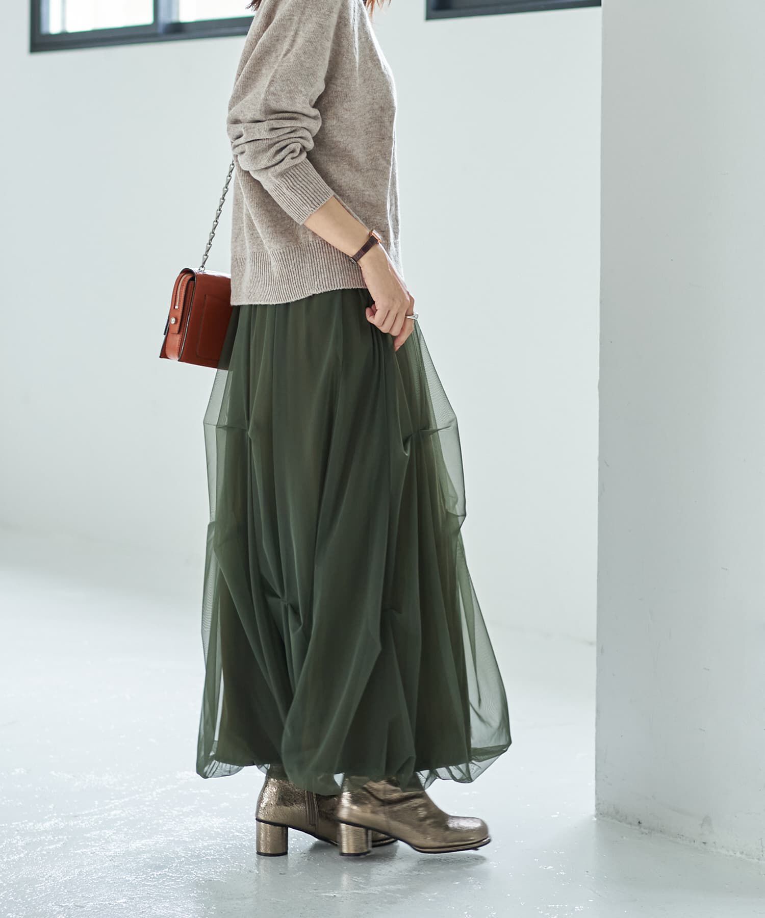 STYLE DELI「【LUXE】タックチュールバルーンスカート」|スカート|