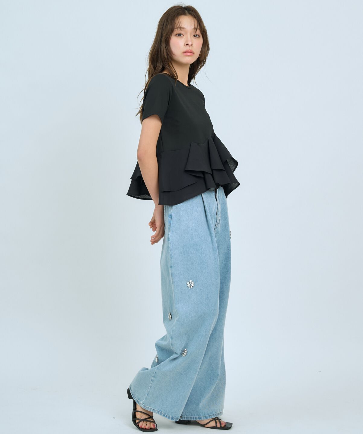 アンドクチュール「ペプラムカットトップス」|Tシャツ・カットソー|