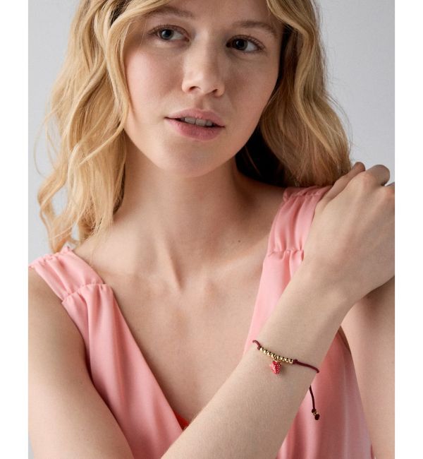 kate spade new york「サマー デイズ ストロベリー コード ブレスレット」|ブレスレット・バングル|
