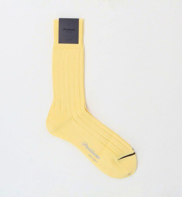 UNITED ARROWS「＜Partitura＞ リブ ソックス」|ソックス|YELLOW