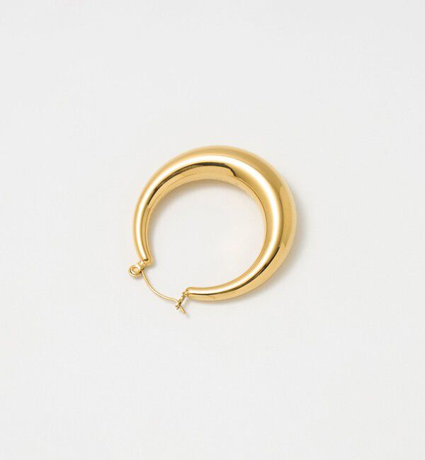 UNITED ARROWS「テーパード フープ ピアス」|ピアス|