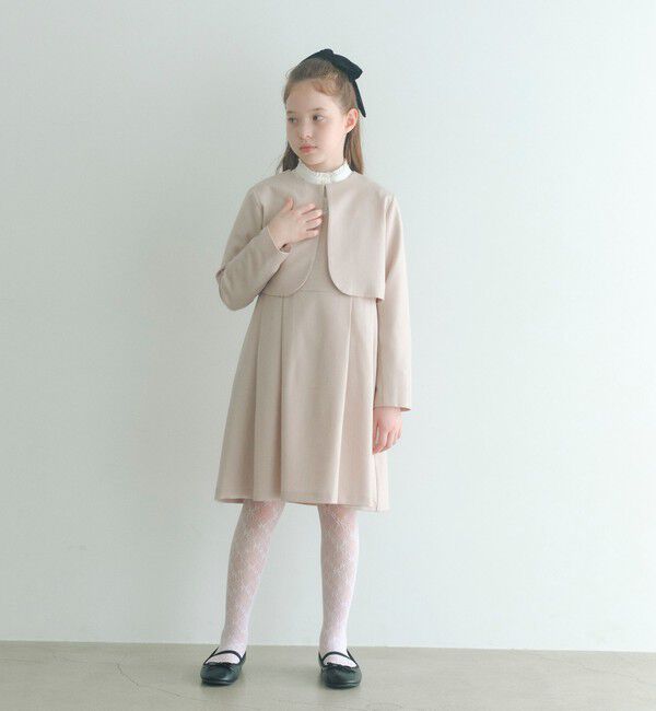 UNITED ARROWS green label relaxing「ボレロ + ジャンパースカート セット / キッズ 140cm-160cm」|ワンピース|BEIGE