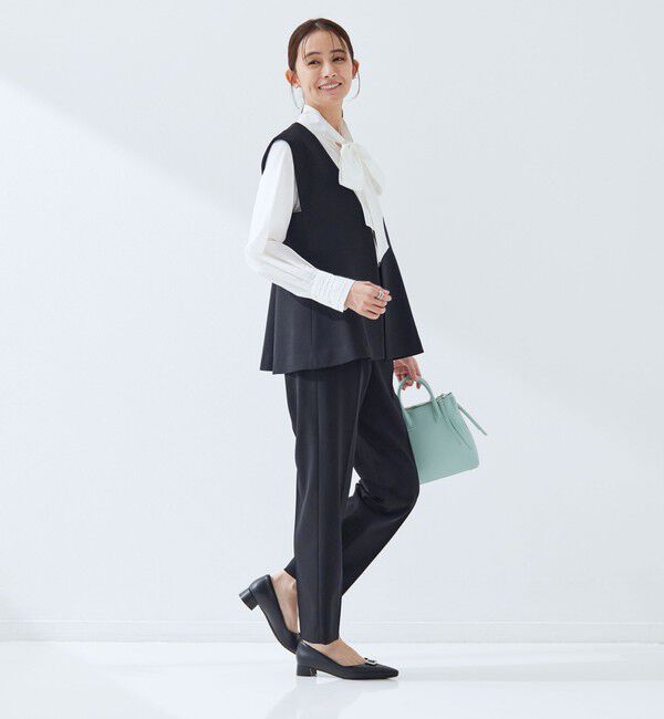 UNITED ARROWS green label relaxing「［size SHORTあり］fleurie(フルリー) ペプラム ジレ」|ベスト・ジレ|