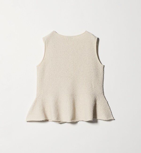 UNITED ARROWS green label relaxing「パイピング ペプラム ニット ジレ」|ベスト・ジレ|