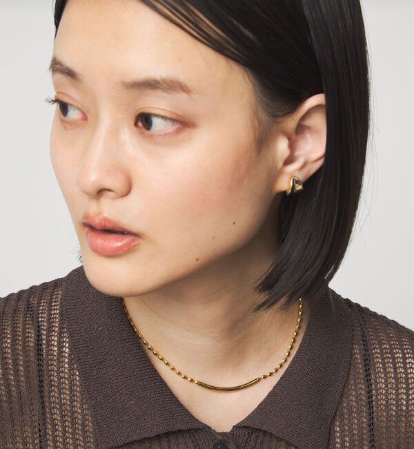 UNITED ARROWS green label relaxing「バー ボールチェーン ネックレス」|ネックレス|GOLD