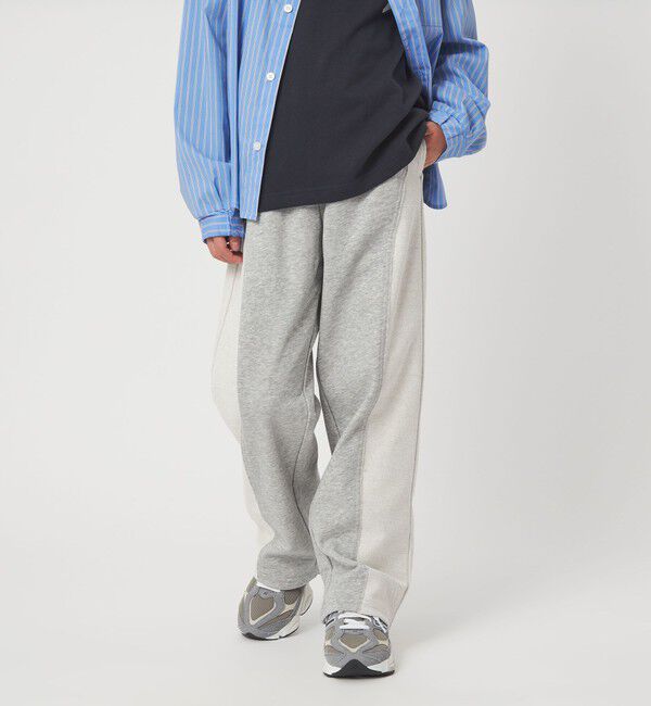 UNITED ARROWS green label relaxing「裏毛 切り替え ワイドパンツ / キッズ  100cm-160cm」|チノ|