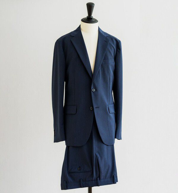 UNITED ARROWS green label relaxing「A+ TWPU トロピカル無地 スリム セットアップ パンツ スラックス -ウォッシャブル・ストレッチ・ウエストア」|スーツ|